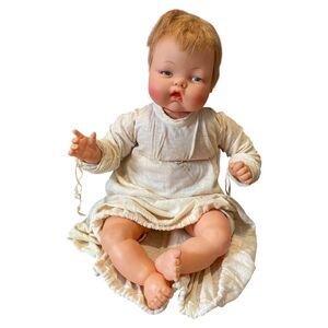 Vintage 1960s Ideal Toy 19” Thumbelina Doll OTT-19 Stuck Knob No Movement As Is